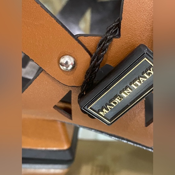 Emanuel’s Crasto Leather Sandals / Mules in Mid Brown size 40 - Picture 6 of 15